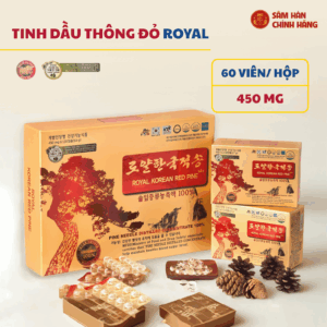 Tinh Dầu Thông Đỏ Royal Korean Red Pine – Hàn Quốc 60v*450mg (Hộp nhỏ)