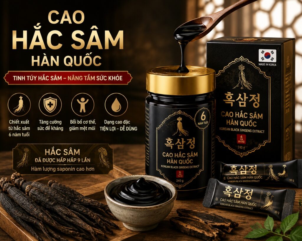 Cao Hắc Sâm Hàn Quốc